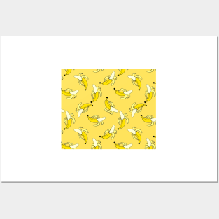 Banana Pattern Posters and Art